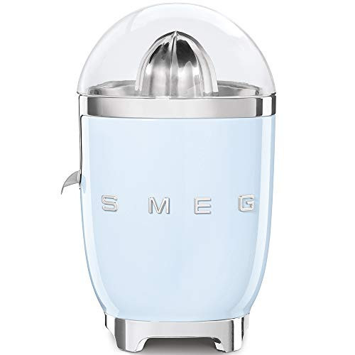SMEG CJF11PBUK Retro 50's Style Citrus Juicer with Stainless Steel Reamer and Strainer, Anti-Drip Spout, 70W, Pastel Blue | Amazon (UK)