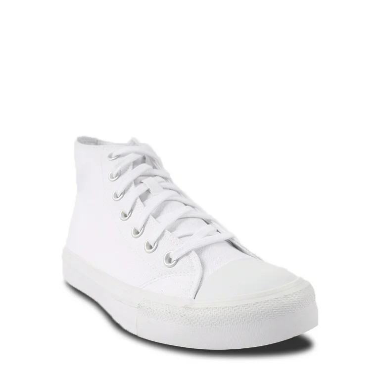 No Boundaries Women's High Top Canvas Casual Shoes, Wide Width Available | Walmart (US)