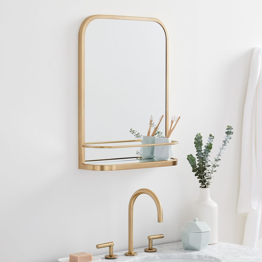 Seamless Wall Shelf Mirror - 17"W x 23"H | West Elm (US)