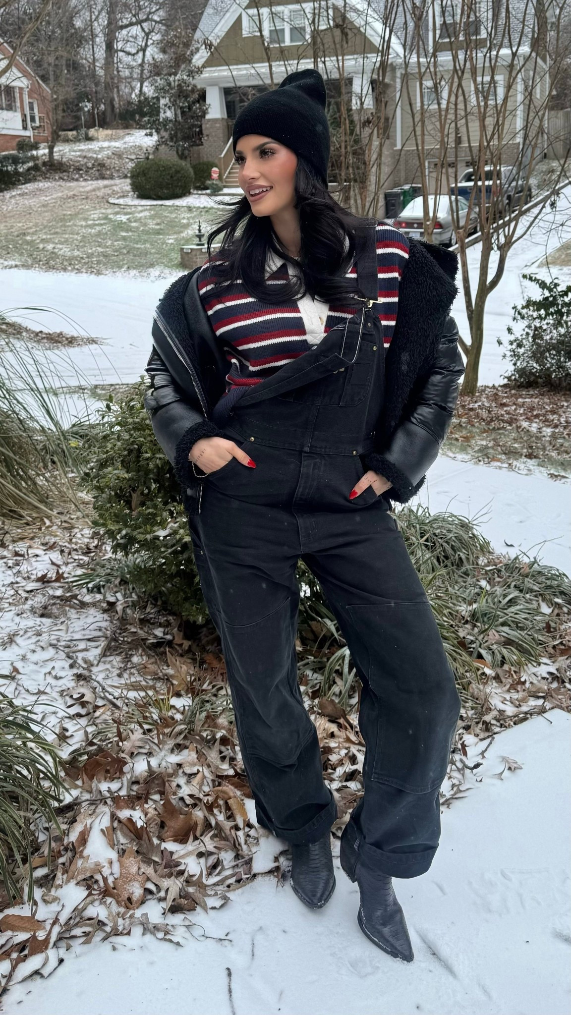 Jacket is shopjocelyn and overalls are Carhartt thrifted! Couldn’t link those! 

#LTKootd