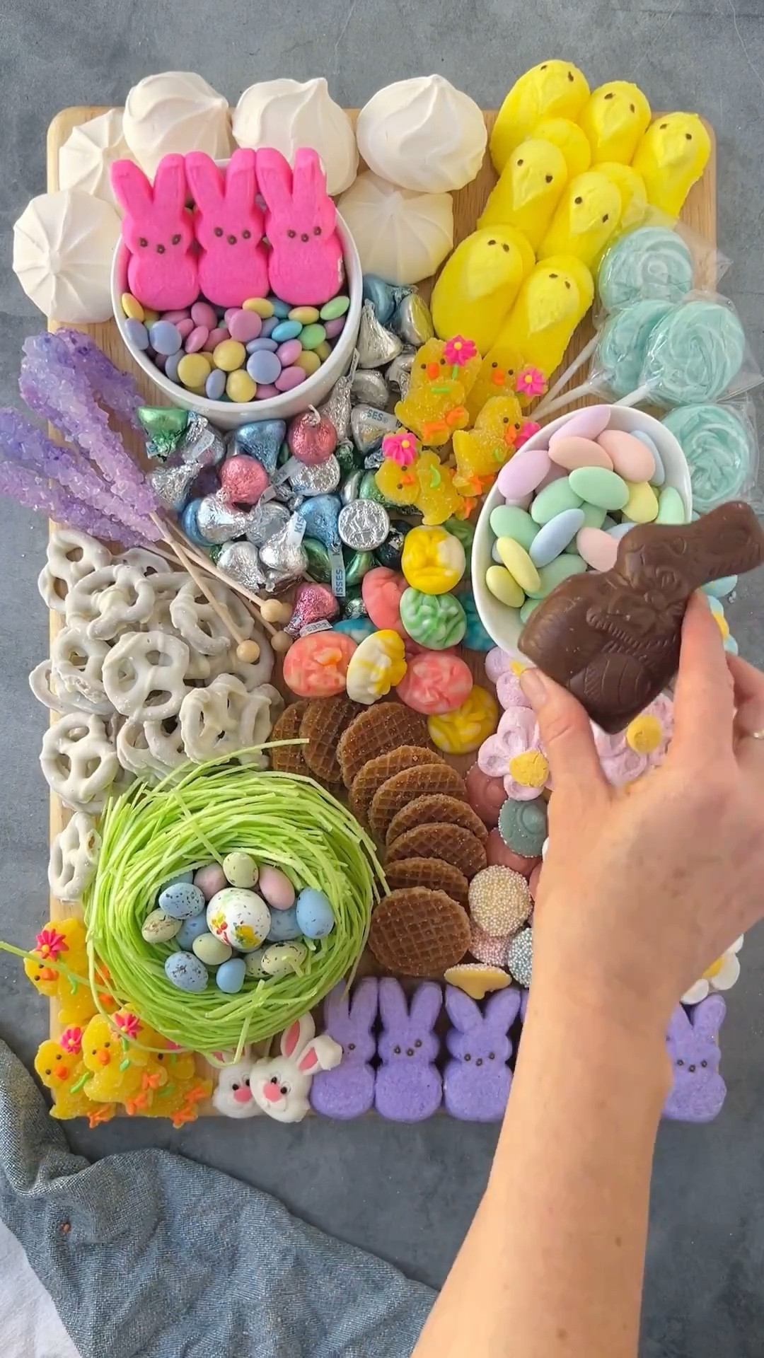 When it comes to Easter candy, my personal philosophy is that you can never have too much! For this springy board, I’ve picked my favorites and added some festive treats to celebrate the holiday. We all have our favorites–chocolate bunnies, Cadbury Eggs, Robin Eggs, Peeps, but I encourage you to go beyond the traditional choices and use color as your guide! 

#LTKfoodie #LTKHome #LTKSeasonal