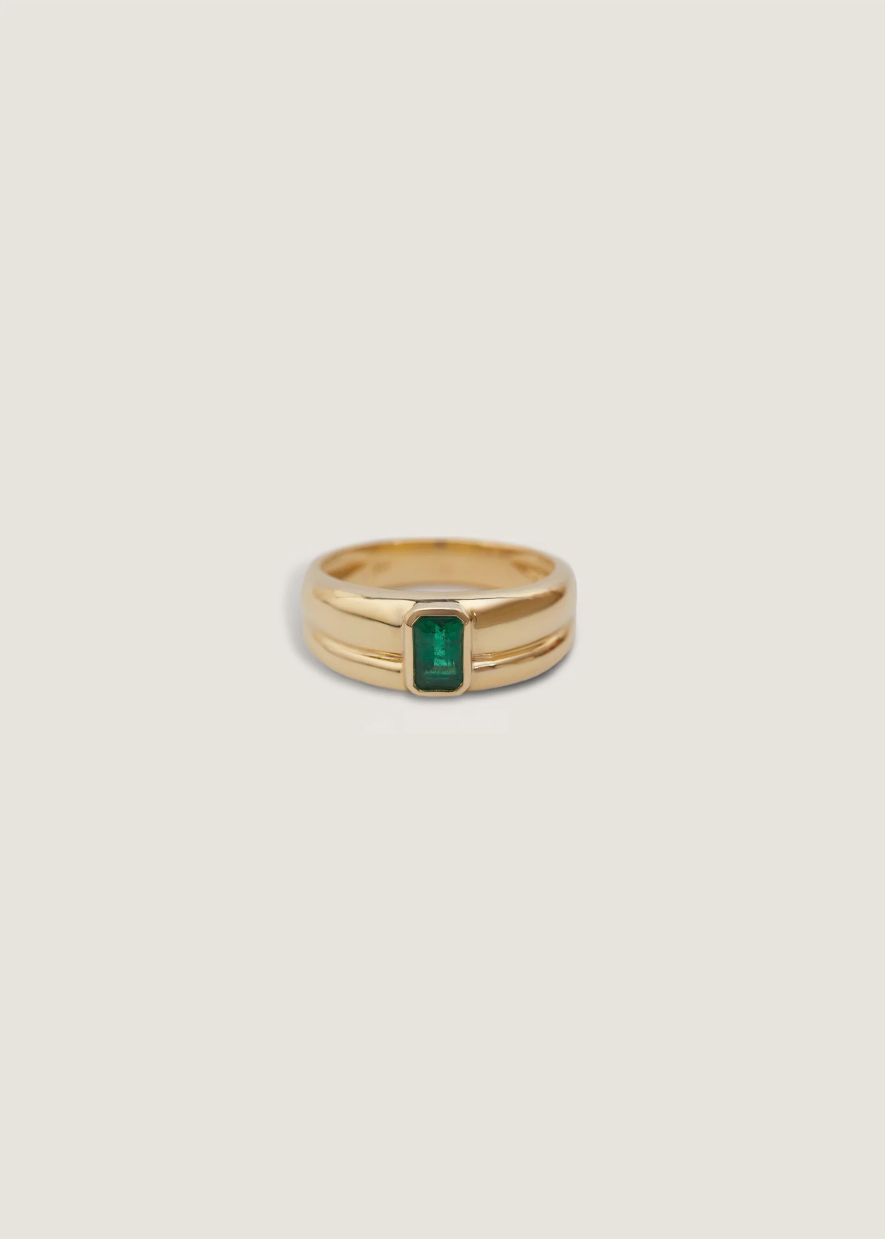 Luna Layered Ring Emerald - Kinn | Kinn