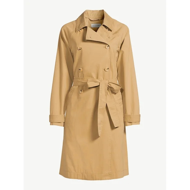 Free Assembly Women's Everyday Soft Trench Coat - Walmart.com | Walmart (US)