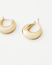 Adeline Gold Mini Dome Hoop Earring | Loeffler Randall