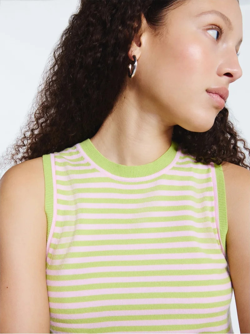 Free Assembly Women's Cozy Yarn Sleeveless Sweater Shell, Lightweight, Sizes XS-XXL | Walmart (US)