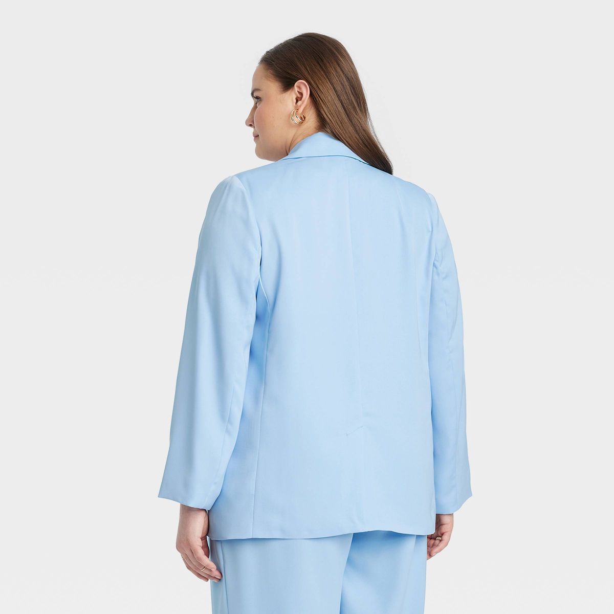 Women's Satin Spring Blazer - A New Day™ Blue | Target