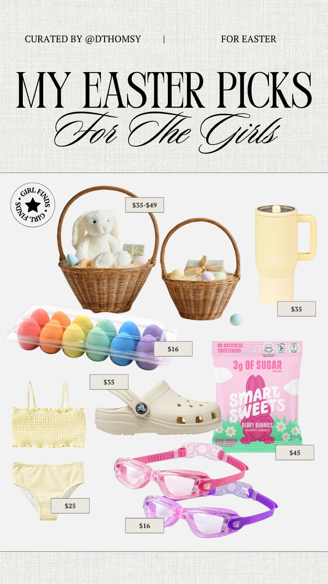 gift guide (easter - for the girls)

#LTKKids #LTKSeasonal #LTKFindsUnder50