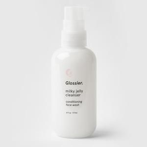 Glossier Milky Jelly Cleanser, Removes makeup & softens skin, 6 fl oz, the ultimate daily face wash that makes your skin healthy & soft | Glossier
