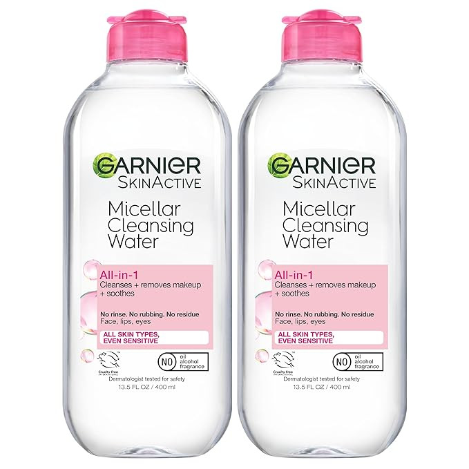 Garnier Micellar Water, Hydrating Facial Cleanser & Makeup Remover, Suitable for Sensitive Skin, ... | Amazon (US)