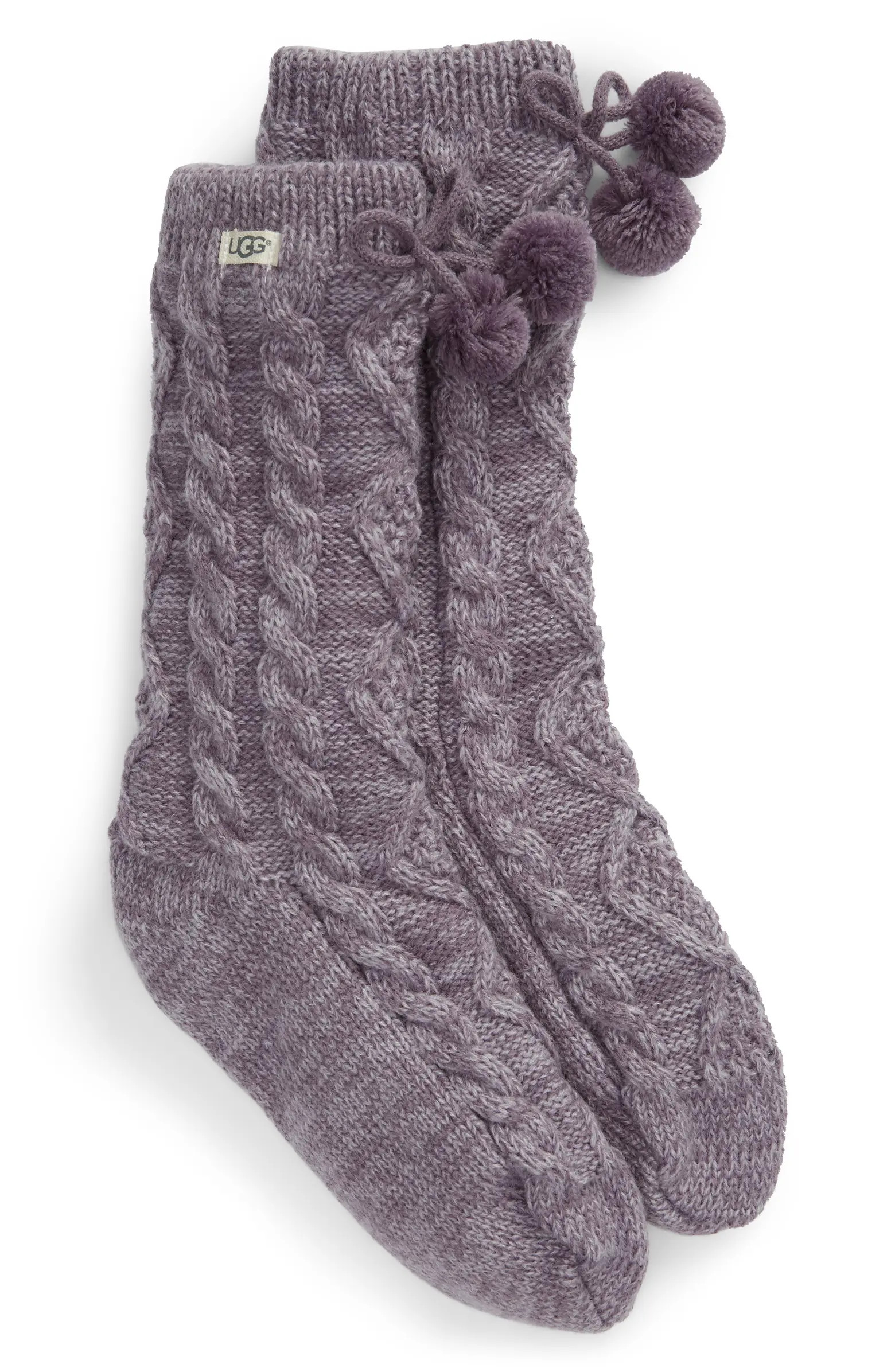 Pompom Fleece Lined Socks | Nordstrom