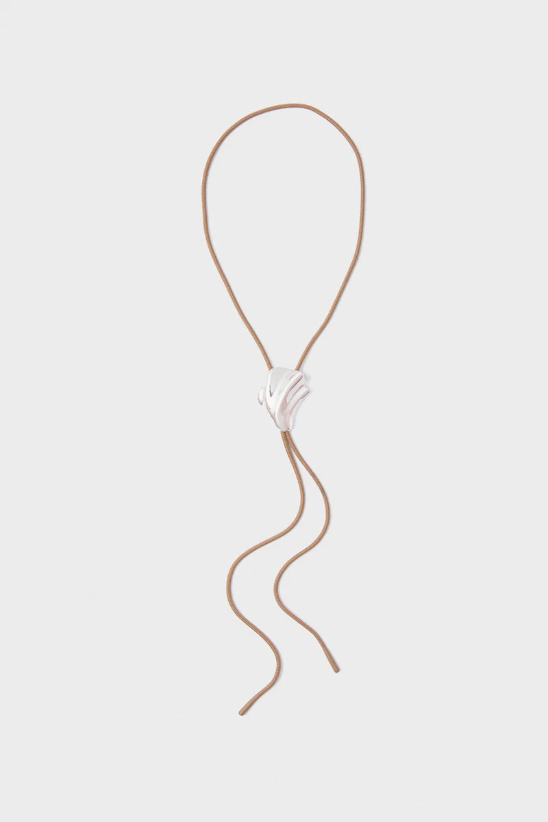 High Polish Silver Lydia Bolo Tie Necklace | Tuckernuck (US)