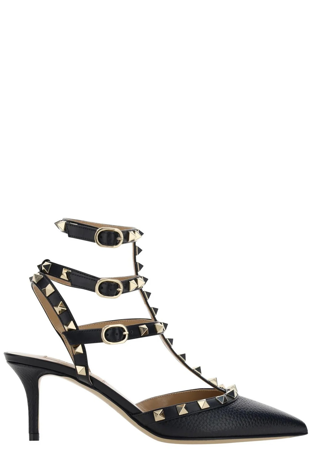 Valentino Garavani Rockstud Pointed Toe Caged Pumps | Cettire Global