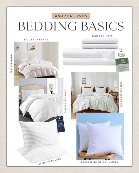 HOME \ Amazon bedding basics: inserts, pillows, sheets and linen duvet 

Bedroom
Bed

#LTKfindsunder50 #LTKhome