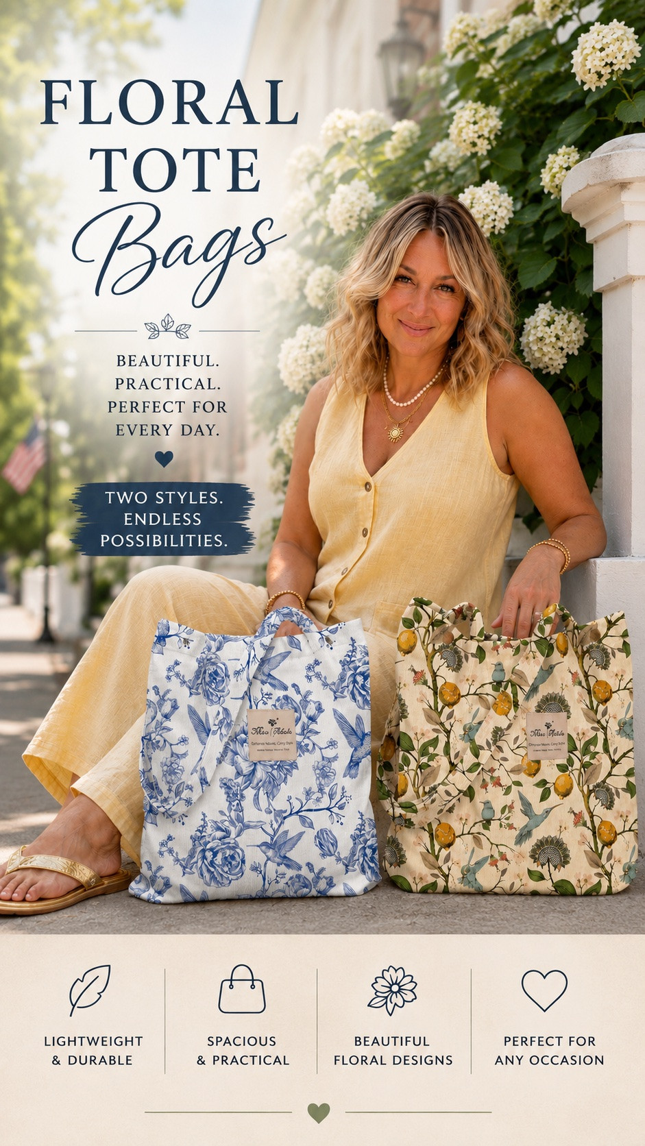 I’m loving these linen jumpsuits and floral tote bags for warm-weather days. They’re comfortable, lightweight, and effortless to throw on while still looking put together.
The blue linen jumpsuit is one of those pieces that works for everything—from errands and lunch dates to vacation strolls and weekend markets. Paired with a beautiful floral tote and metallic sandals, it gives that relaxed coastal look I’m always drawn to.
#Over50Style #MidsizeStyle #LinenStyle #SummerOutfits #CasualChic #CoastalStyle #HamptonsStyle
-
linen jumpsuit, blue linen jumpsuit, women’s summer fashion, midsize fashion, over 50 style, casual summer outfit, coastal grandmother style, Hamptons style, floral tote bag, blue and white tote bag, vacation outfit, resort wear, comfortable summer clothing, women’s linen clothing, effortless summer style, fashion over 50, midsize outfit ideas, weekend outfit, market outfit, summer accessories, metallic sandals, coastal fashion, feminine style