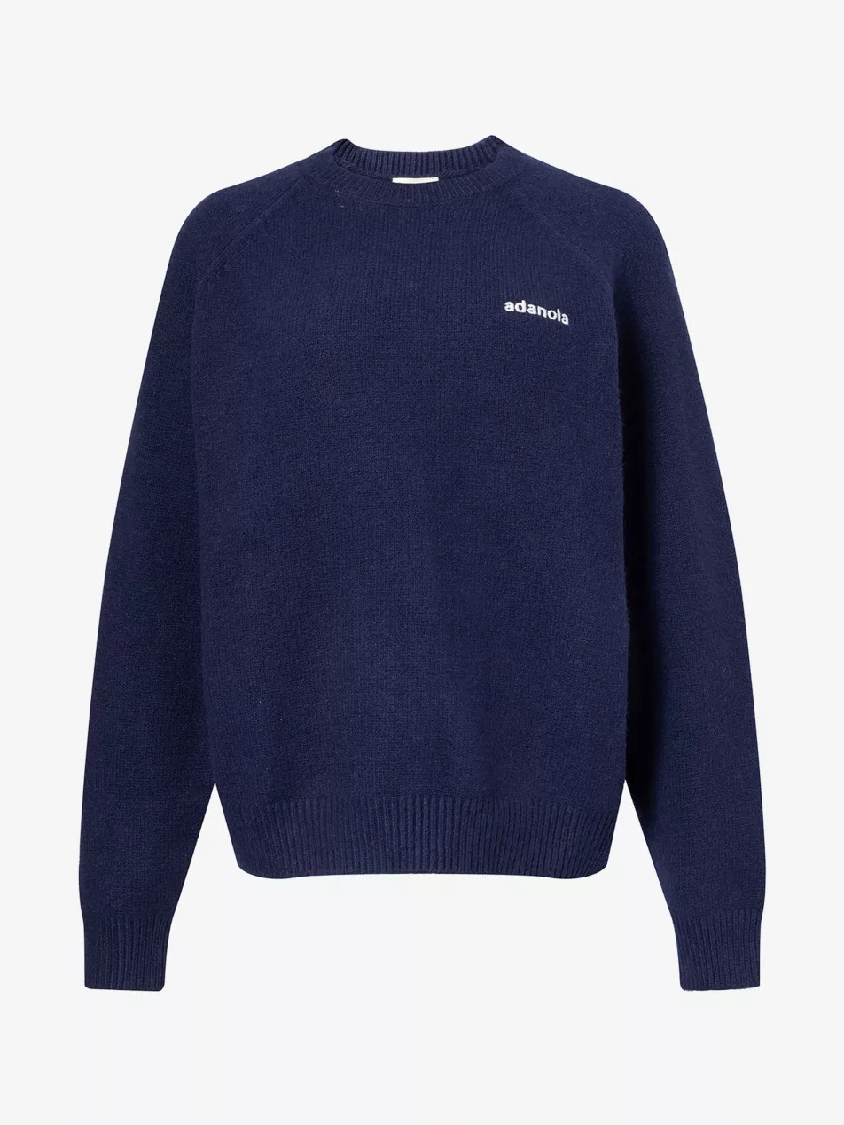 Embroidered-Logo Oversize Cotton-Knit Jumper | Selfridges