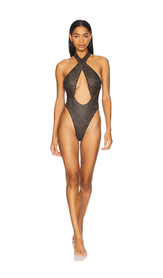 Sahara One Piece in Dark Brown | Revolve Clothing (Global)