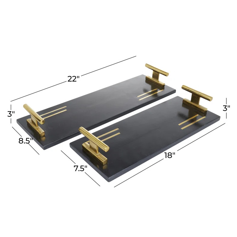 Marble Tray - Set of 2 | Wayfair North America