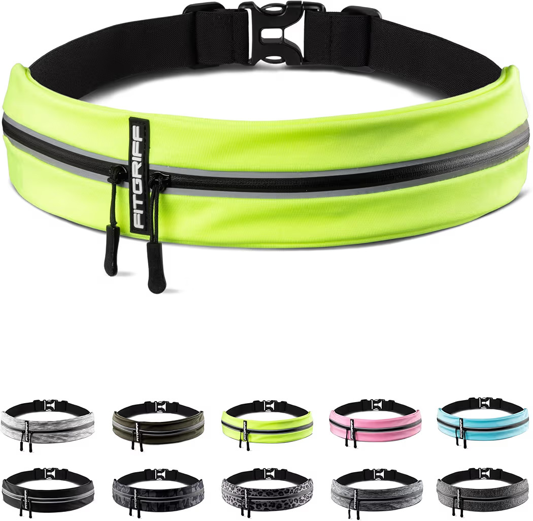 Fitgriff® Running Belt for Men & Women - Secure Jogging Pouch for Phone, Keys & Essentials - For... | Amazon (US)