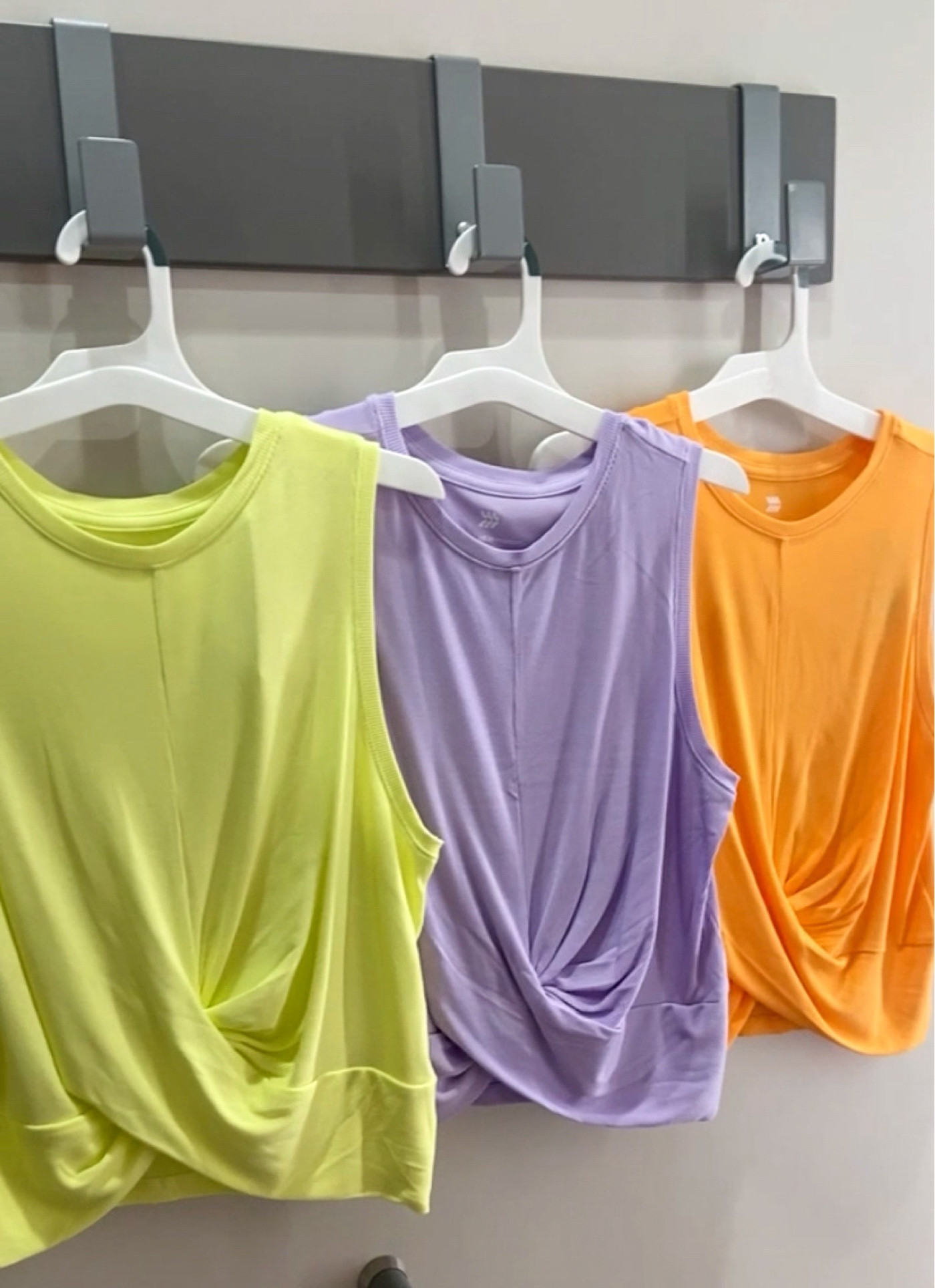 Twist front crop tanks by All in Motion at TARGET ❤️

One of each color please!!! So light and airy which is the best for summertime. 

small fit me best, fit is TTS. Size one up for a more flowy fit. Only $20