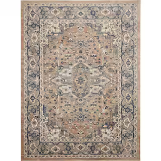 Concerto Beige/Grey 8 ft. x 10 ft. Persian Vintage Area Rug | The Home Depot