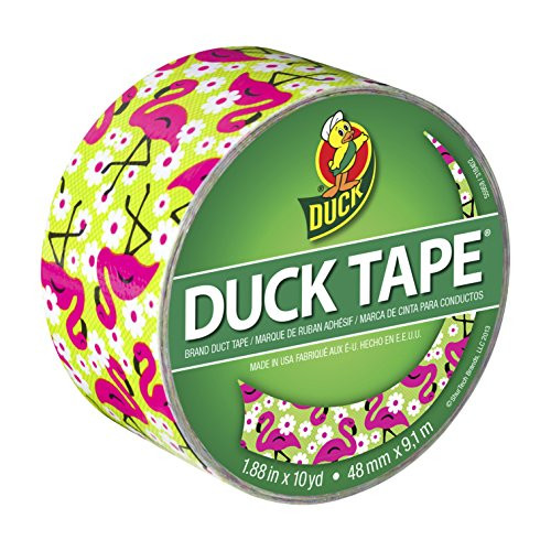 Duck Brand 283041 Flamingo Printed Duct Tape, 1.88 Inches x 10 Yards, Single Roll | Amazon (US)