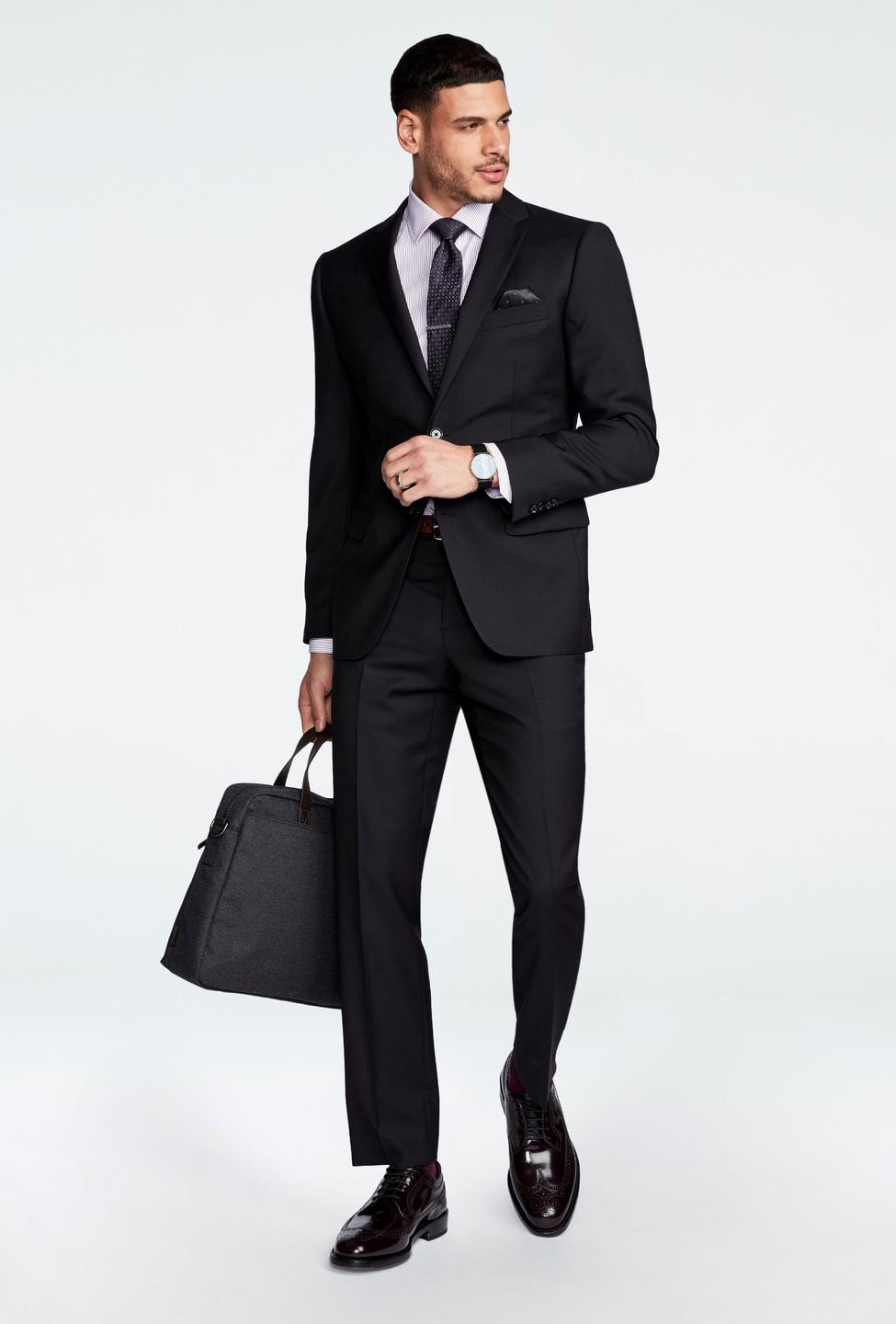 Custom Suits Made For You - Hemsworth Black Suit | INDOCHINO | Indochino