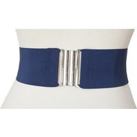 Blue Navy Stretch Elastic Wide Belt | Etsy (US)