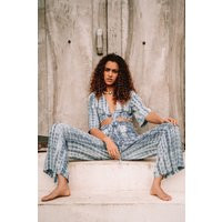 Women Long Pants High Waist Tie Dye Pattern Boho Trousers Wide Leg Large Size Summer Outfit | Etsy (US)