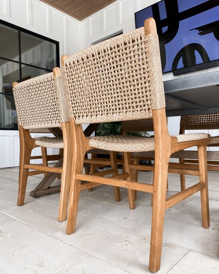 These indoor/ outdoor dining chairs add such great texture to any space! They are so comfortable and very easy to clean.  

Outdoor furniture 
Patio furniture 
Outdoor dining


#LTKstyletip #LTKhome #LTKsalealert