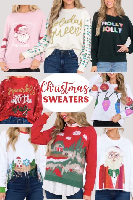 Womens Christmas sweaters! These Christmas sweaters are so cute! Some of them have the most gorgeous details on them🎄🌟❄️

#LTKsalealert #LTKSeasonal #LTKHoliday