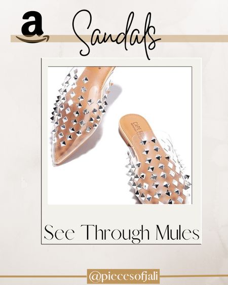 See through mules from Amazon 

Mules // Sandals // Vacation Sandals 

#LTKSeasonal #LTKSale #LTKcurves