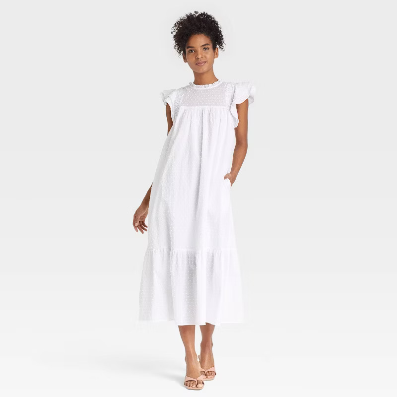 Women's Flutter Short Sleeve Shift Dress - Who What Wear™ | Target