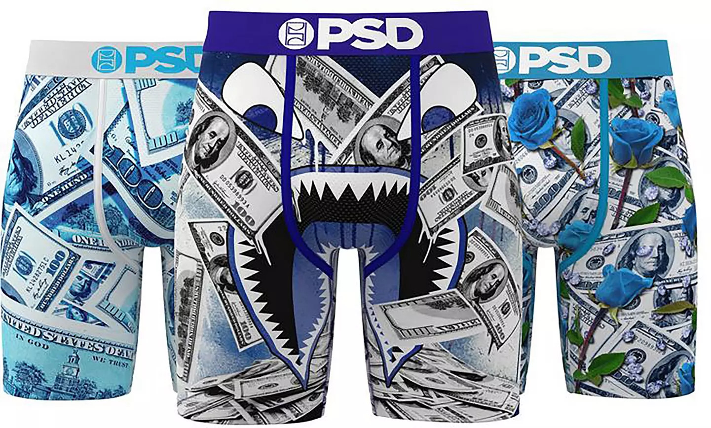PSD Underwear Men's Royal Riches Boxer Briefs - 3 Pack | DICK'S Sporting Goods