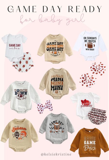 Game day outfits for baby girls, foot ball game ready for baby from Amazon 

#LTKbaby #LTKunder50 #LTKstyletip