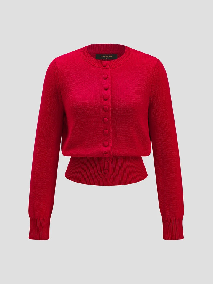 Button-Up Knit Cardigan | Commense