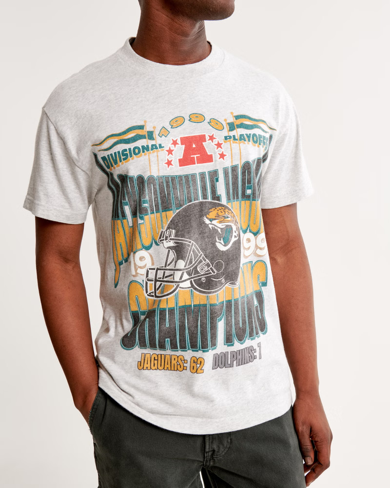 NFL Vintage Jacksonville Jaguars Graphic Tee | NFL NFL | Abercrombie.com | Abercrombie & Fitch (US)