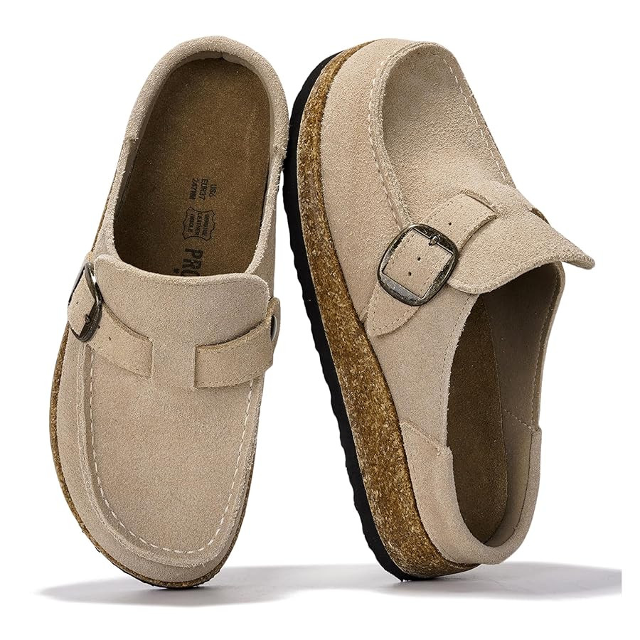 Project Cloud Genuine Leather Moccasin-Style Clogs for Women - Memory Foam and Water Resistant Mu... | Amazon (US)