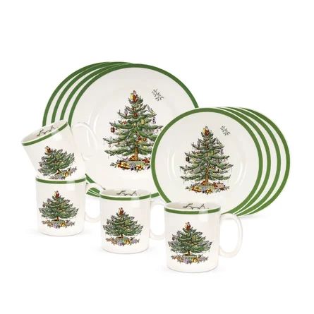 Spode Spode Christmas Tree 12 Piece Dinnerware Set, Service for 4 | Birch Lane | Wayfair North America