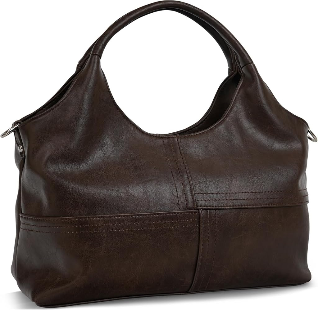 KOGTLA Medium Vegan Leather Purses for Women with Detachable Satchel Strap, Ladies Handbags, Tote... | Amazon (US)