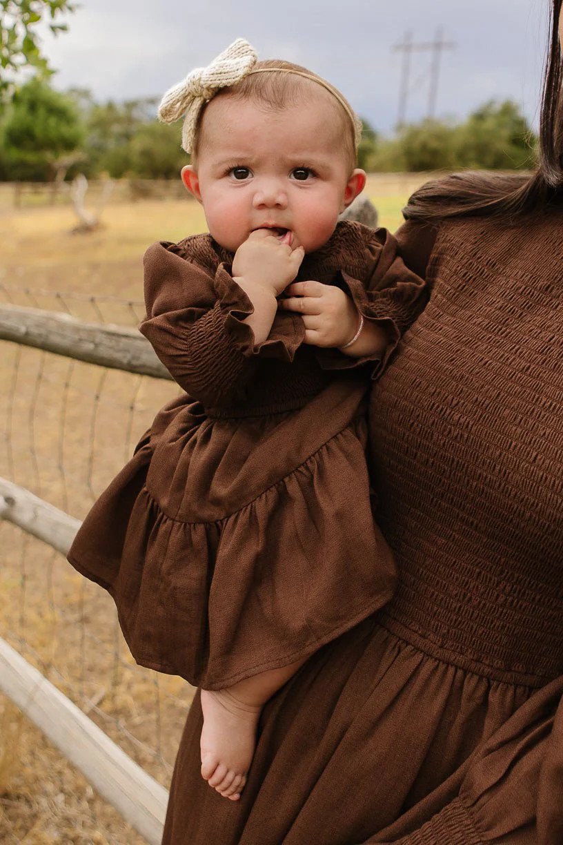 Baby Leena Dress Set in Java - FINAL SALE | Ivy City Co