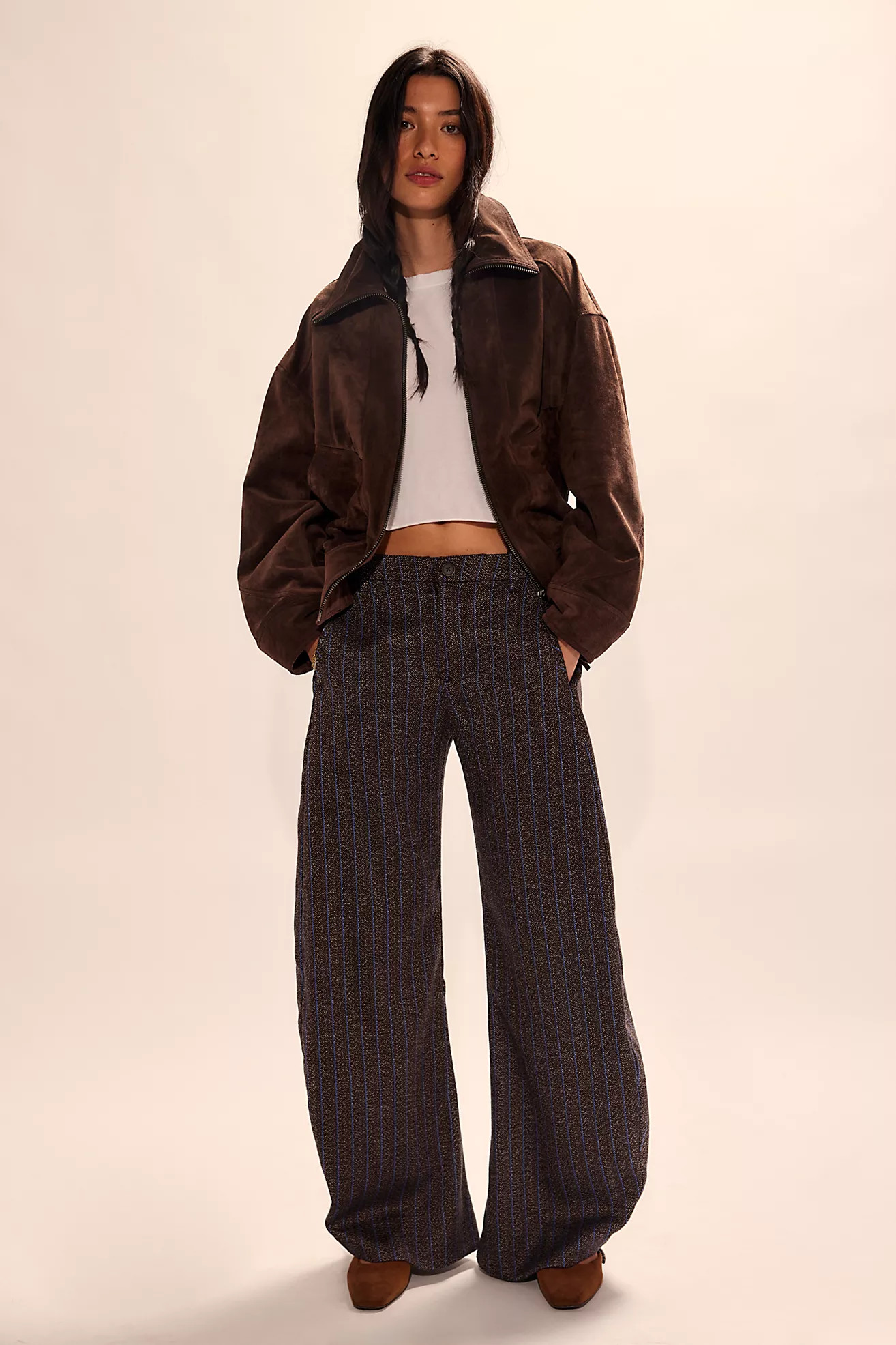 Spotlight Herringbone Trousers | Free People (Global - UK&FR Excluded)