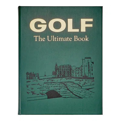 Graphic Image Golf The Ultimate Book Coffee Table Book, Leather, Green | Perigold