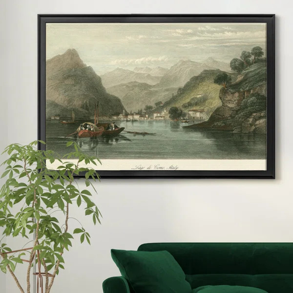 Lago Di Como, Italy Framed On Canvas Print | Wayfair North America