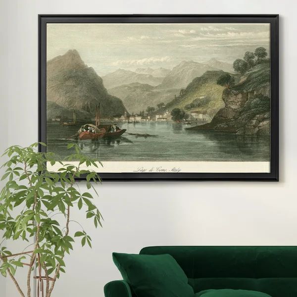 Lago Di Como, Italy Framed On Canvas Print | Wayfair North America