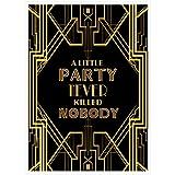 musykrafties Roaring 20s Art Deco Jazz Party A Little Party Never Killed Nobody Poster Photo Booth P | Amazon (US)