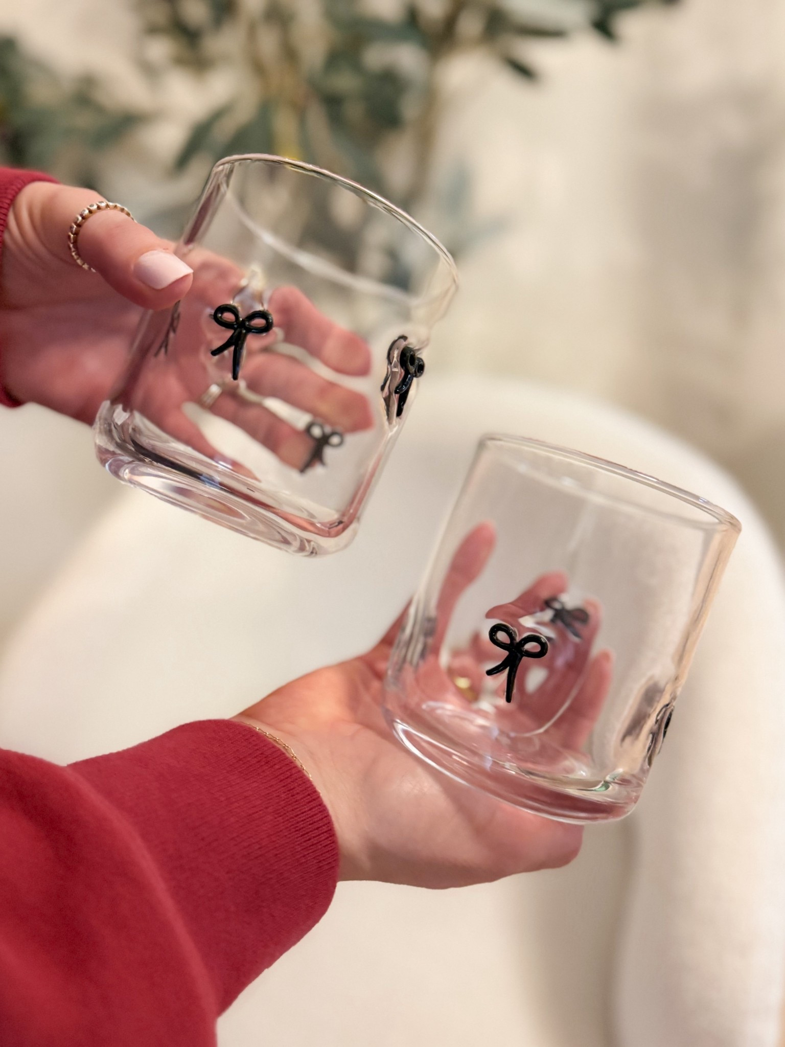Coquette bow glasses 

#LTKmomlife #LTKHome #LTKSeasonal