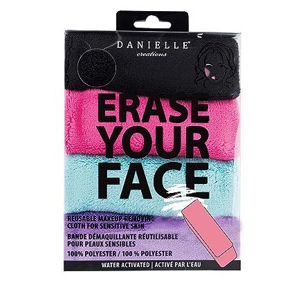Make-up Removing Cloths 4 Count, Erase Your Face By Danielle Enterprises Enterprises Enterprises | Amazon (US)