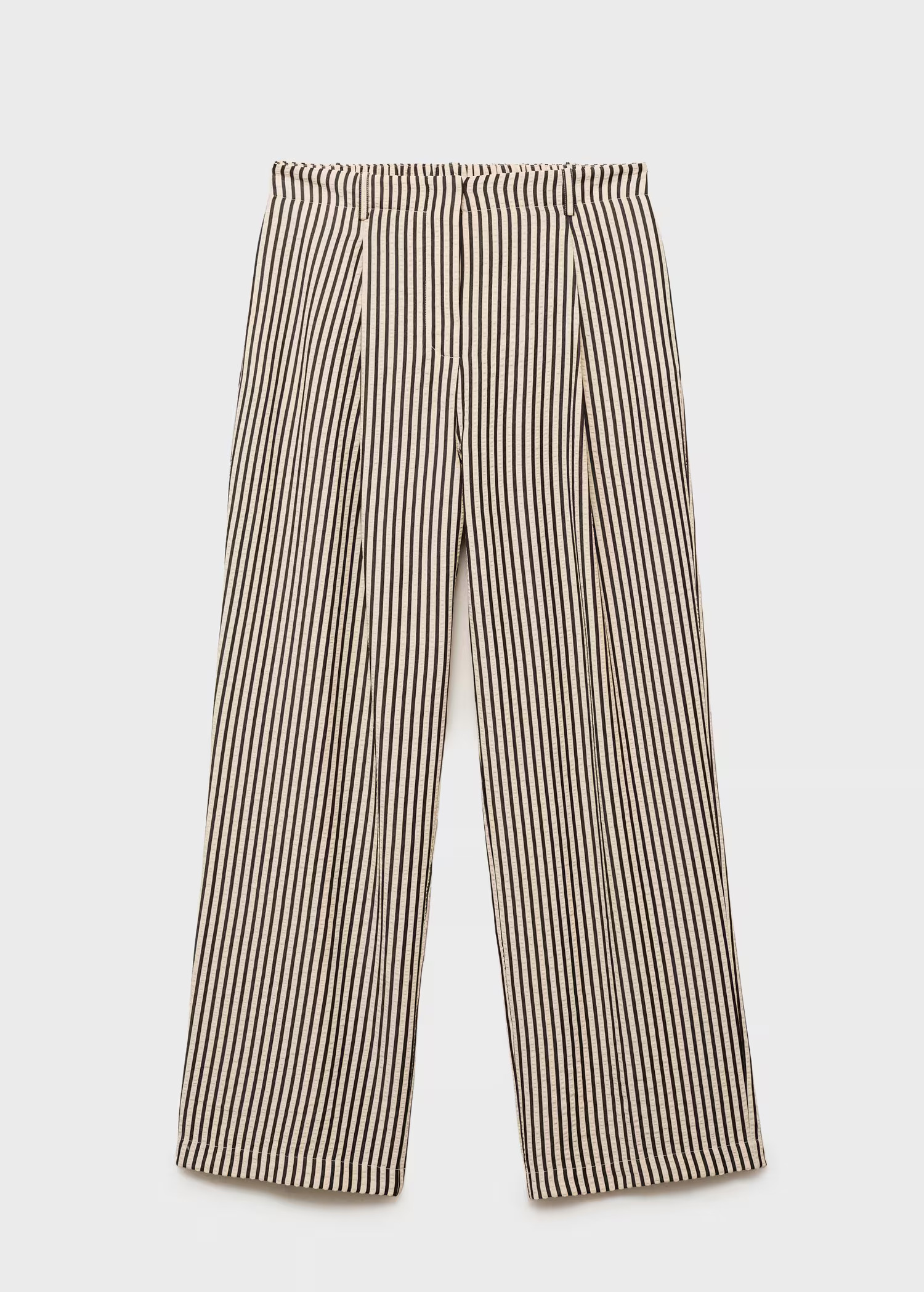 Texture striped trousers - Women | MANGO USA | Mango (US/MX/AU)