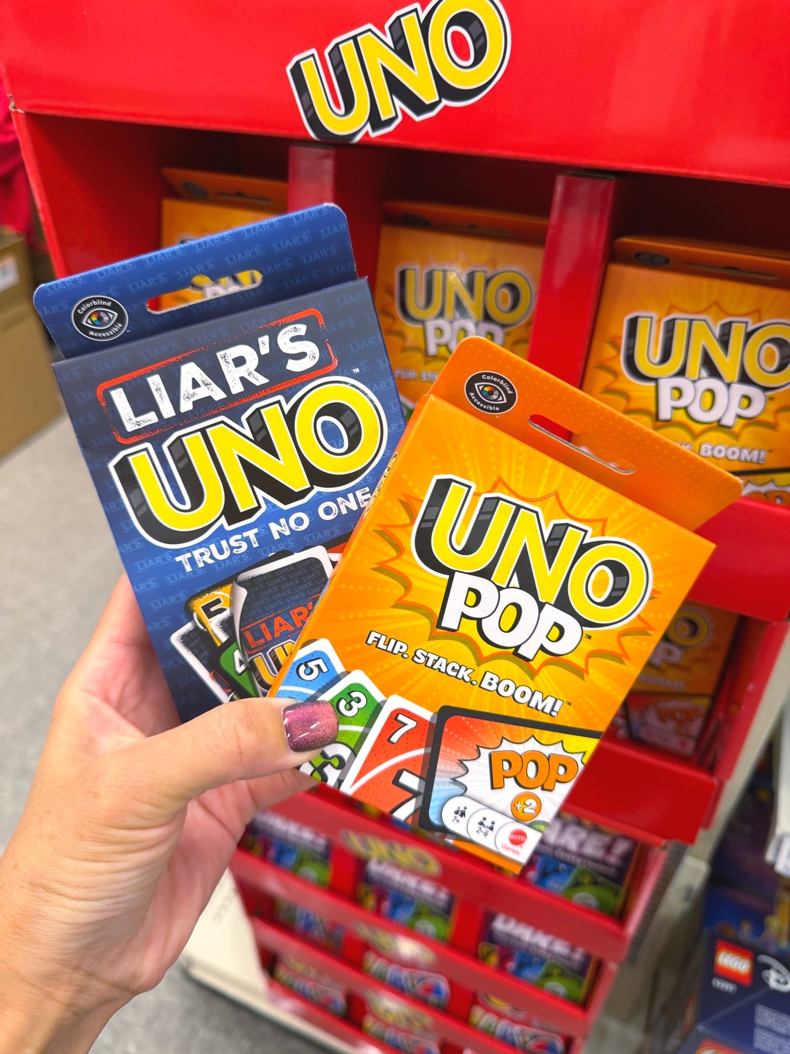 UNO Pop & Liar’s Card Games for Kids, Adult & Family Nights, 2-6 Players Ages 7+ Target Toys @Target 
#target #targetkids #unocards #familygamenight #fungames #kidspkayv#familygames #unopop #liarsuno

#LTKHome #LTKKids #LTKTravel