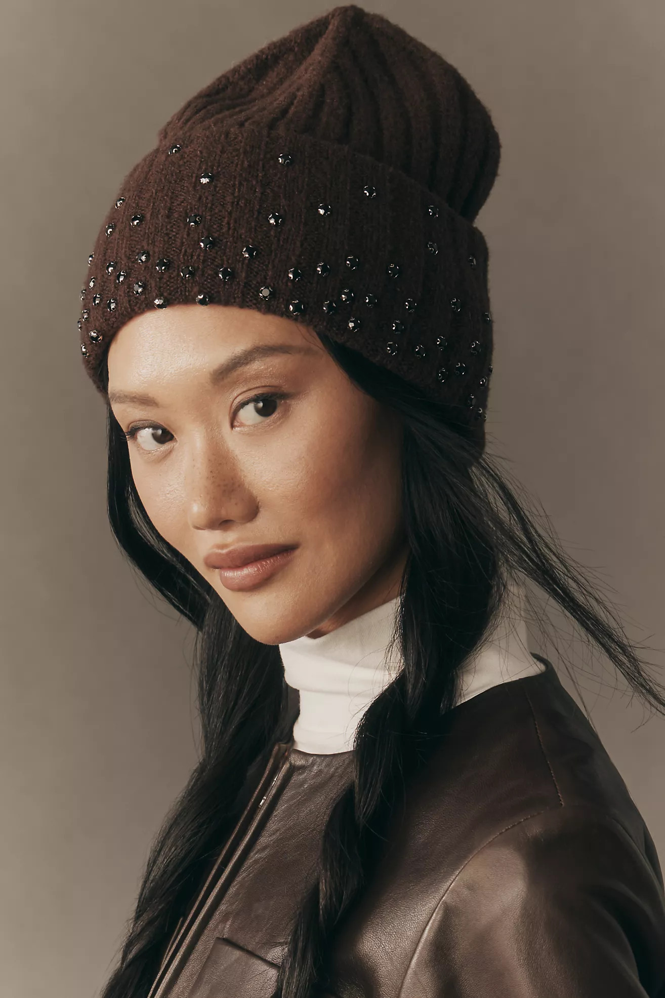 By Anthropologie Rhinestone Embellished Beanie | Anthropologie (US)